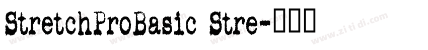 StretchProBasic Stre字体转换